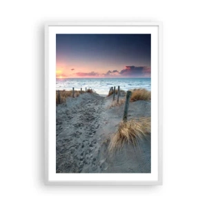 Plakat i hvid ramme - Du har udgydt en regnbue af strålende pragt.... - 50x70 cm