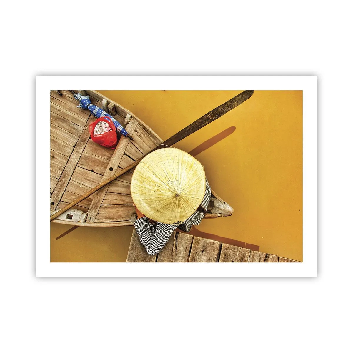 Plakat - Livet på den gule flod - 70x50 cm