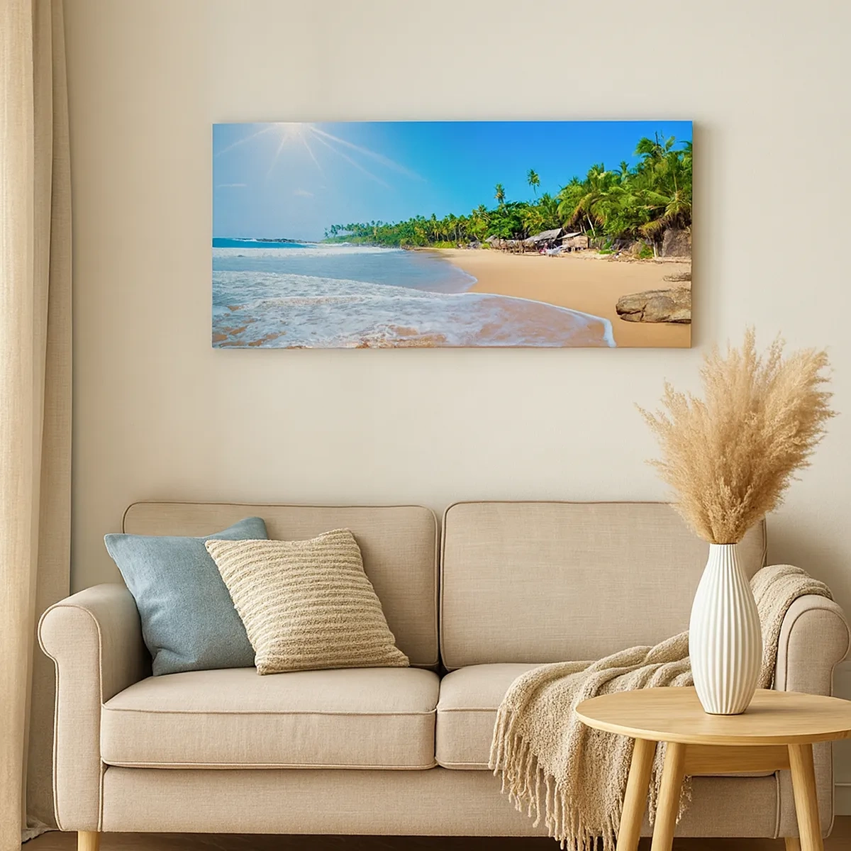 Lærredstryk - Billede på lærred - Et eksotisk sted for dig - 30x30 cm