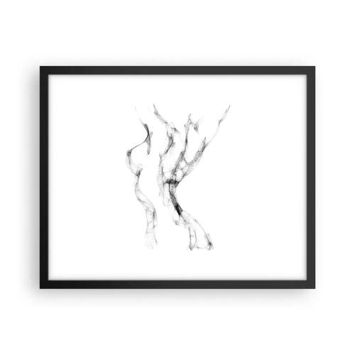 Plakat i sort ramme - Smuk og stærk - 50x40 cm