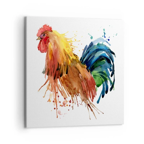 Lærredstryk - Billede på lærred - Kongelig kappe, kongelig stolthed - 50x50 cm