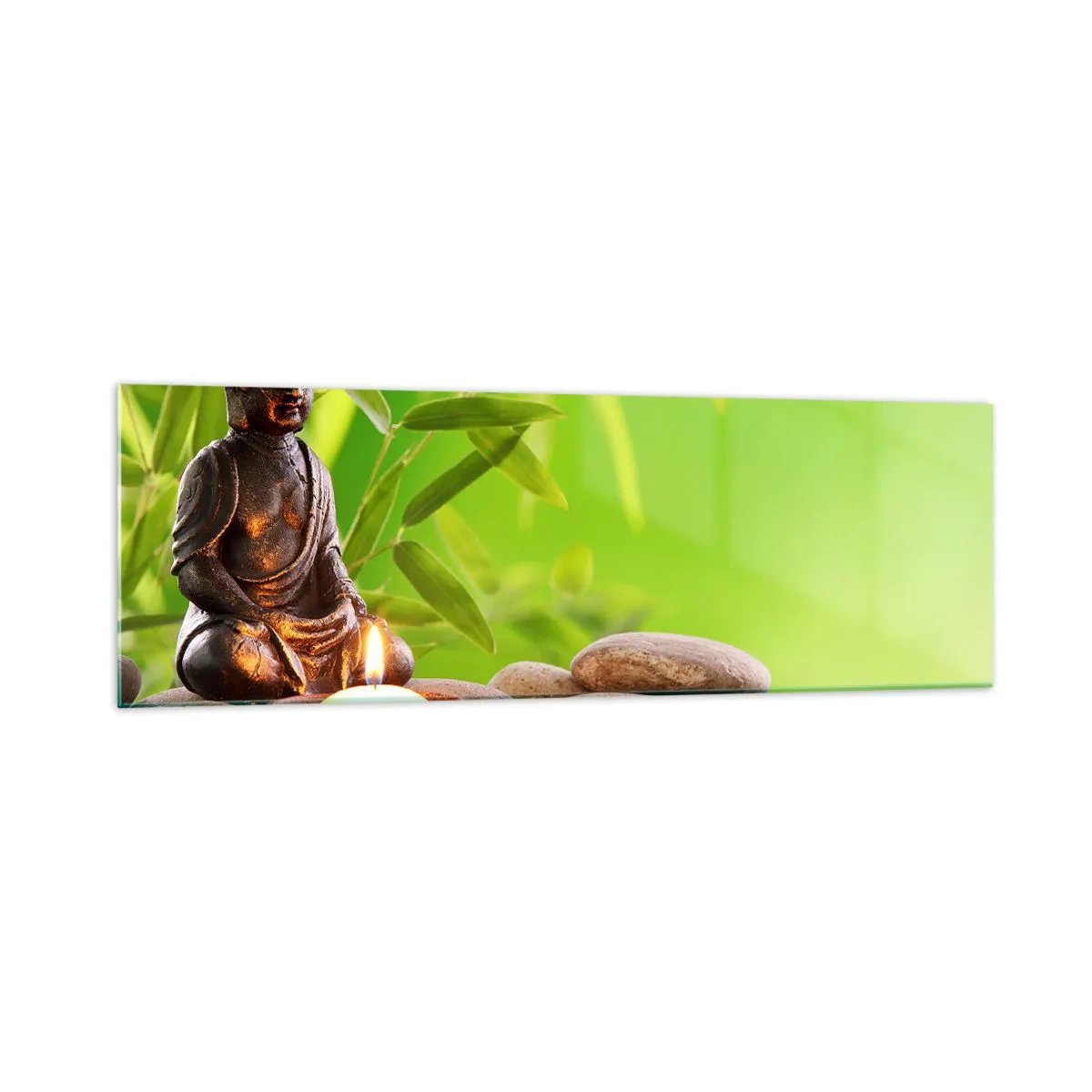 Billede på glas - Livet er smukt - 160x50 cm