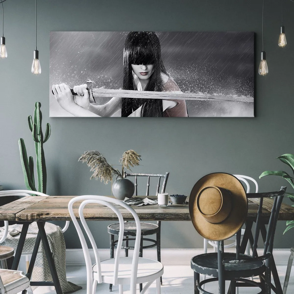 Lærredstryk - Billede på lærred - Smuk og farlig - 140x50 cm