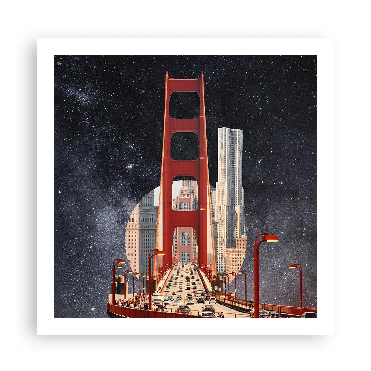 Plakat - Altid i centrum - 60x60 cm