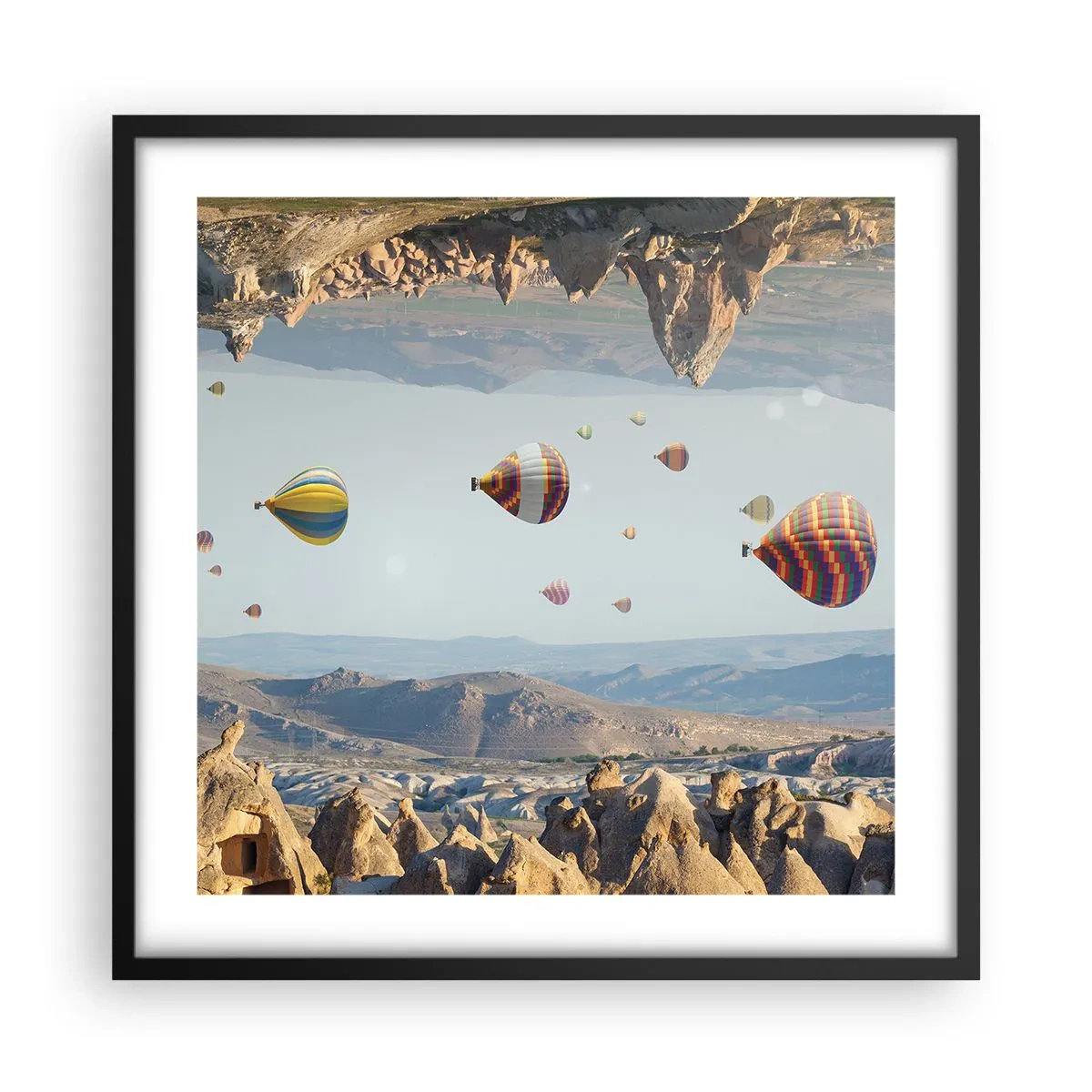 Plakat i sort ramme - Alt er muligt her - 50x50 cm