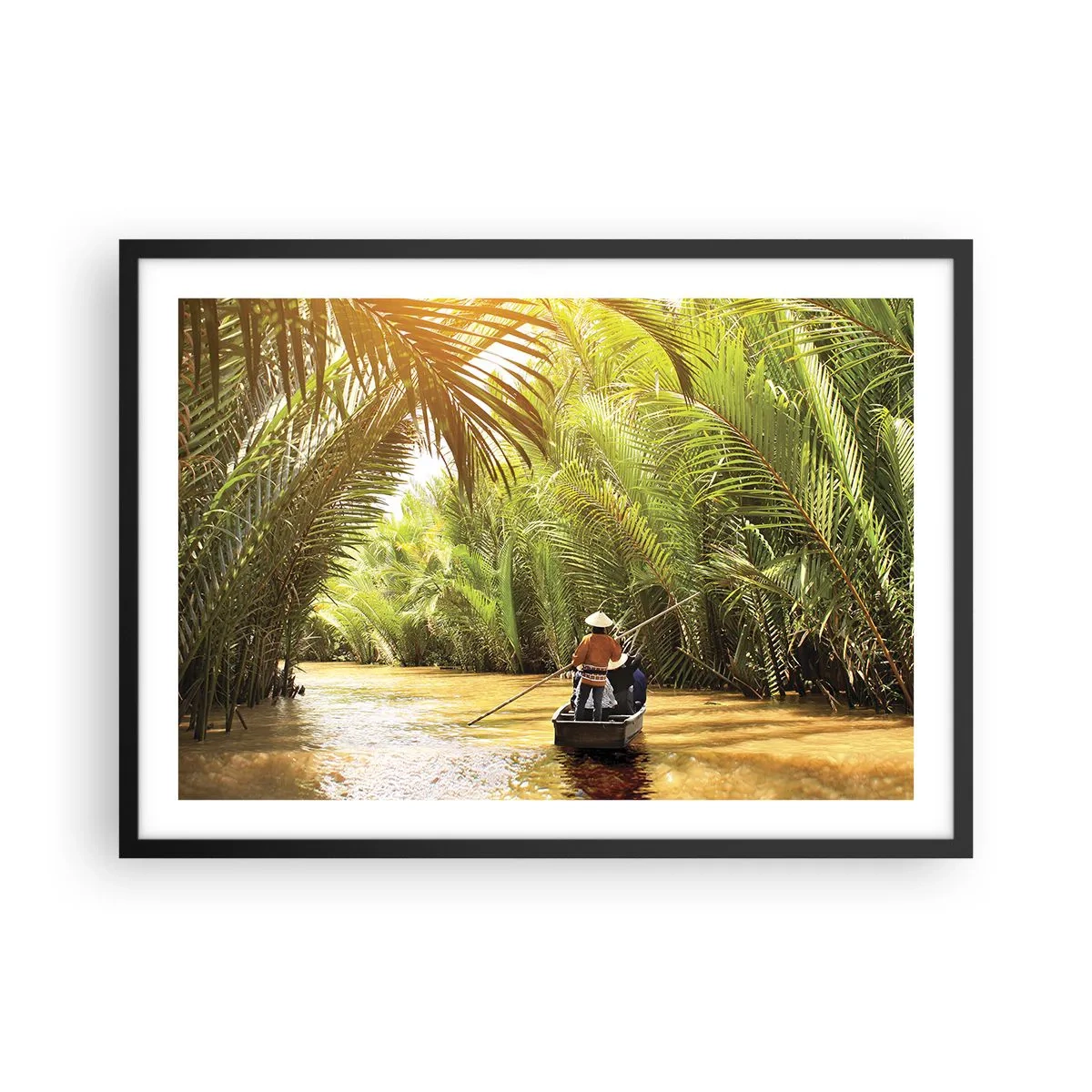 Plakat i sort ramme - Palmeslugten - 70x50 cm