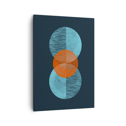 Lærredstryk - Billede på lærred - Symmetrisk sammensætning - 50x70 cm