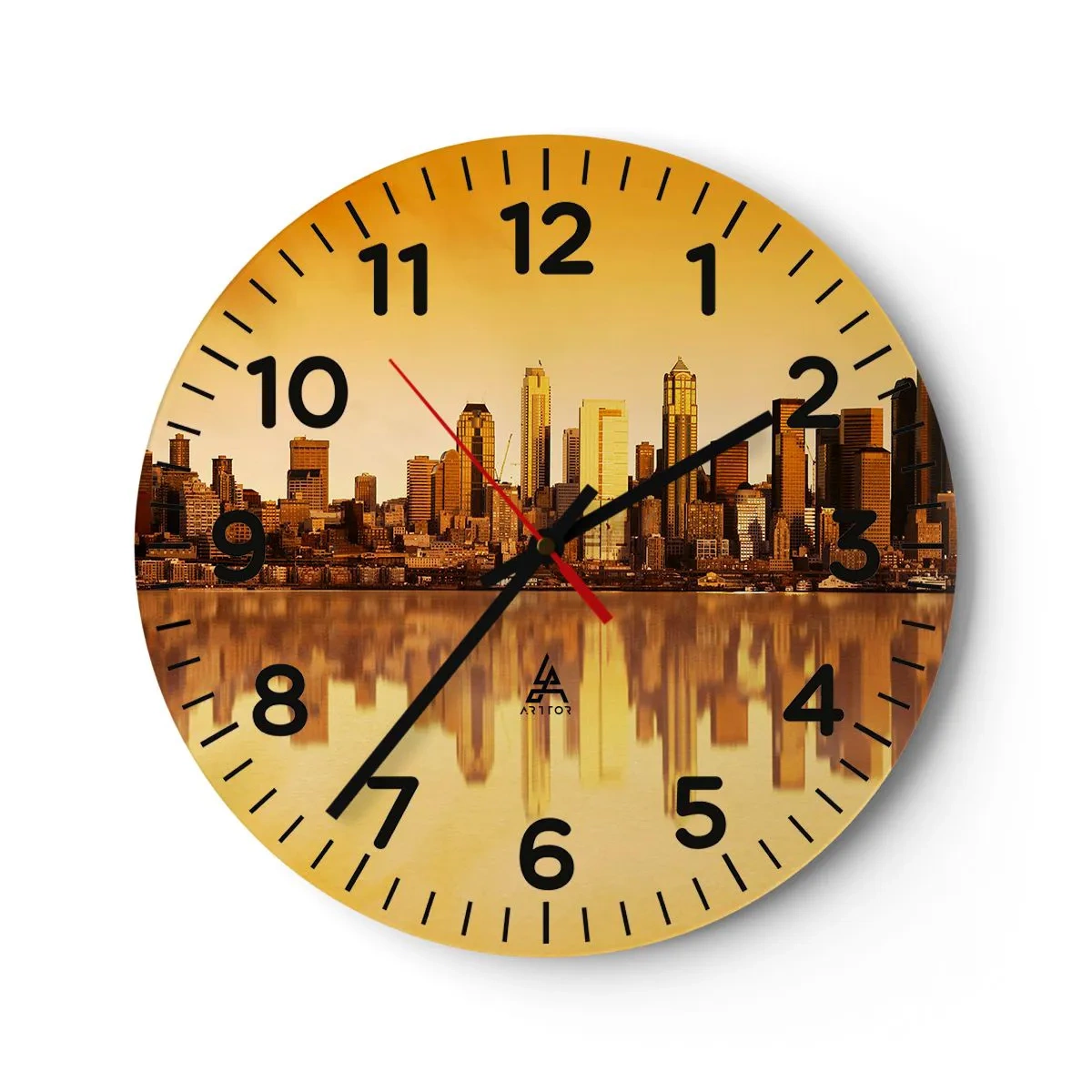 Vægur, Uret - Storbyens stilhed - 30x30 cm