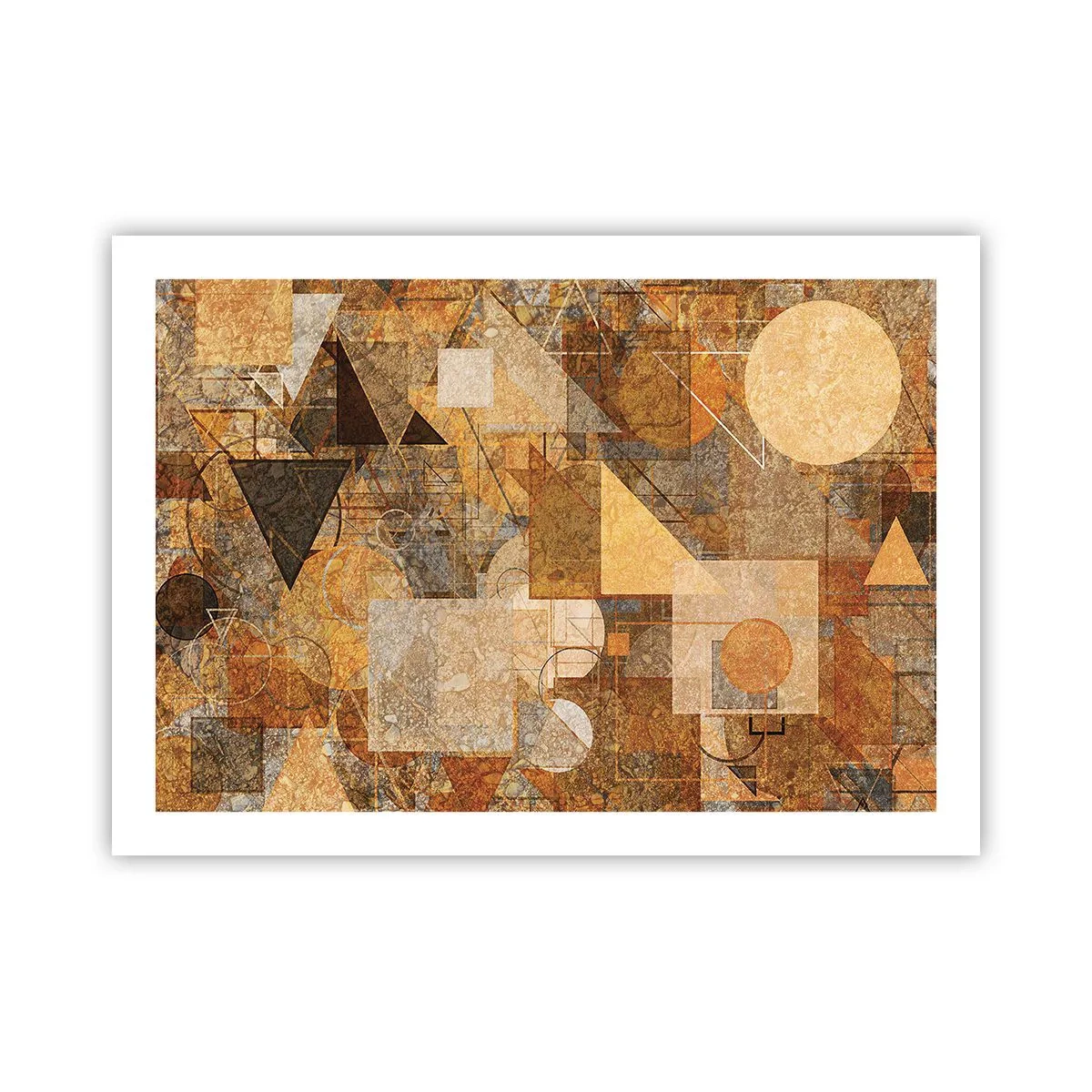 Plakat - Kubistisk bronzeundersøgelse - 70x50 cm