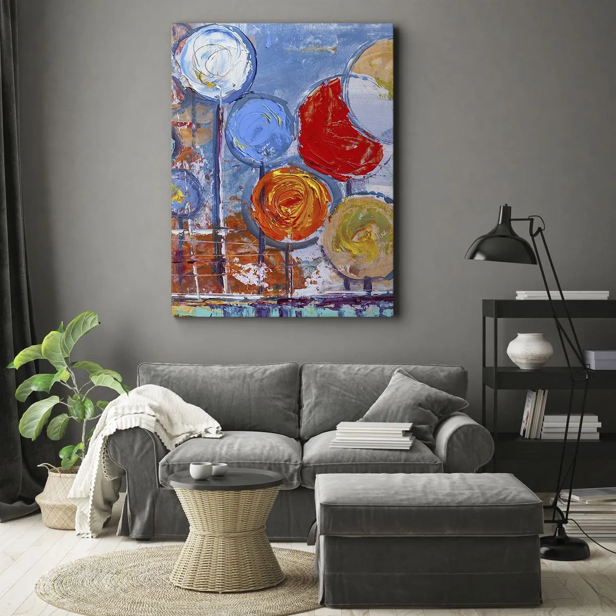 Lærredstryk - Billede på lærred - Mirakler på en pind - 50x70 cm