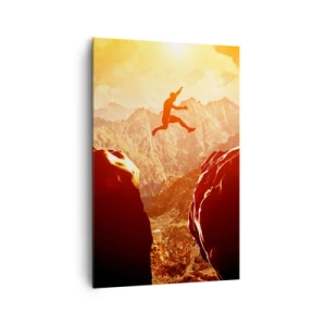 Lærredstryk - Billede på lærred - Overskridelse af grænser - 80x120 cm