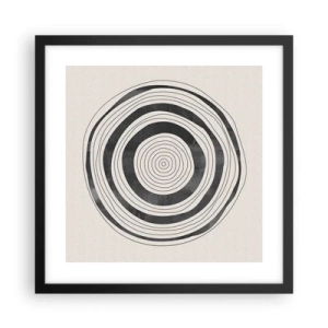 Plakat i sort ramme - Det vigtige er det, der er imellem - 40x40 cm