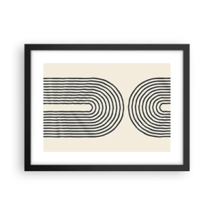 Plakat i sort ramme - Kommer snart... - 40x30 cm