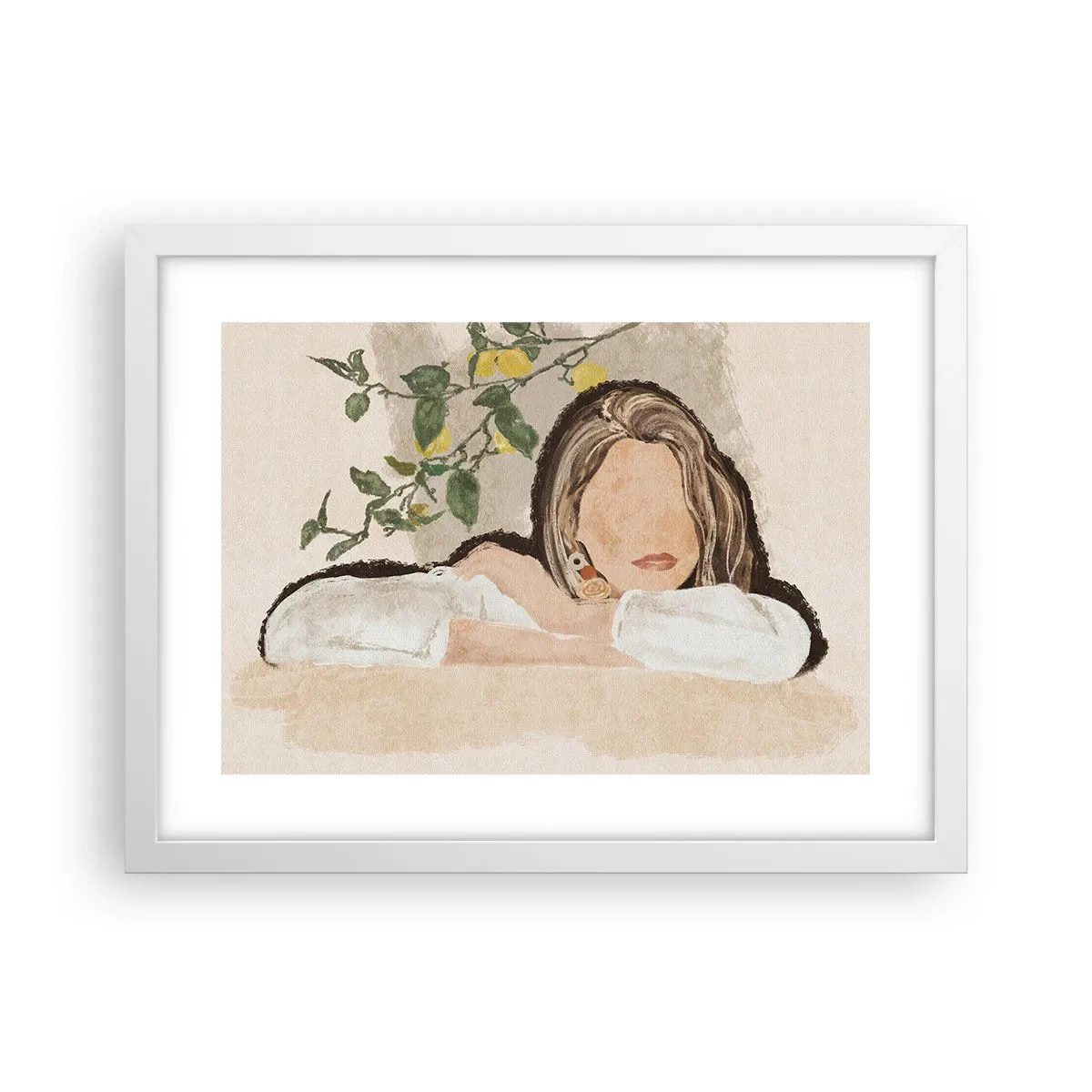 Plakat i hvid ramme - Sydstaternes skønhed - 40x30 cm