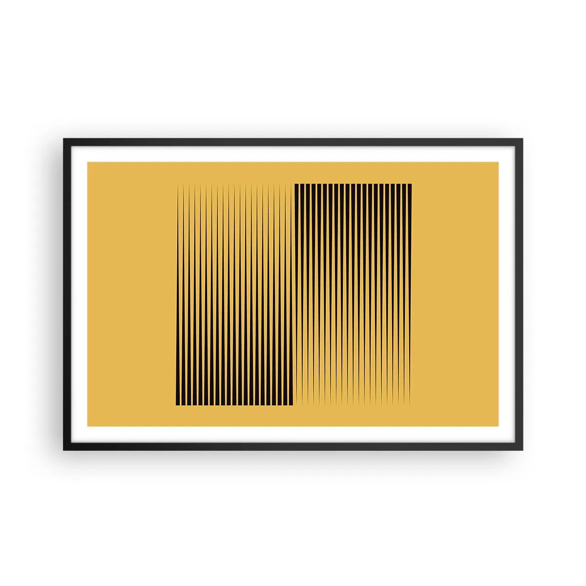 Plakat i sort ramme - Modsætningernes kvadrat - 91x61 cm