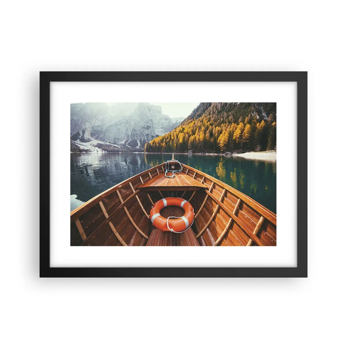 Plakat i sort ramme - Bjergtur - 40x30 cm