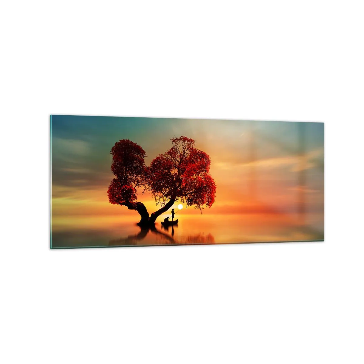 Billede på glas - Fjern og tavs verdensløshed - 120x50 cm