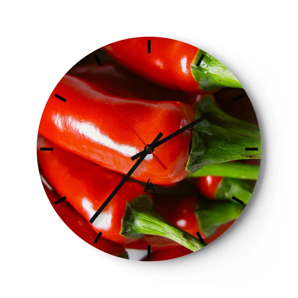Vægur, Uret - Saftig, skinnende, glat - 40x40 cm