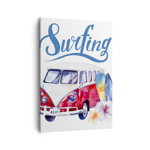 Lærredstryk - Billede på lærred - Agurk - en klassiker for surferen - 50x70 cm