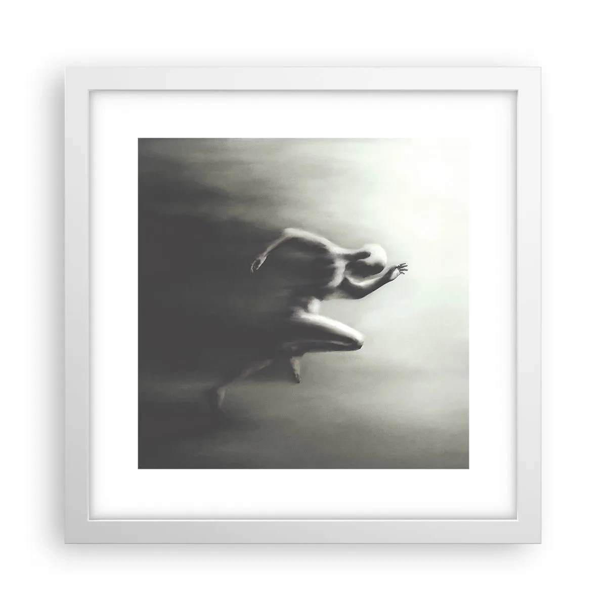 Plakat i hvid ramme - Ustoppelig - 30x30 cm