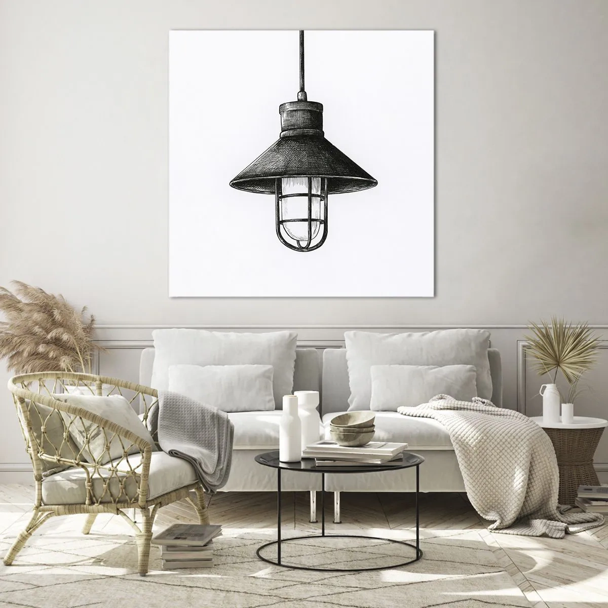 Billede på glas - Som for mange år siden... - 40x40 cm