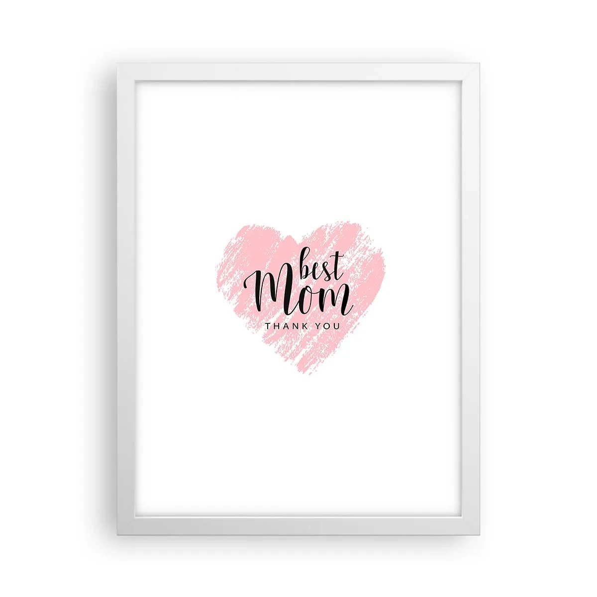 Plakat i hvid ramme - Altid det rette øjeblik - 30x40 cm