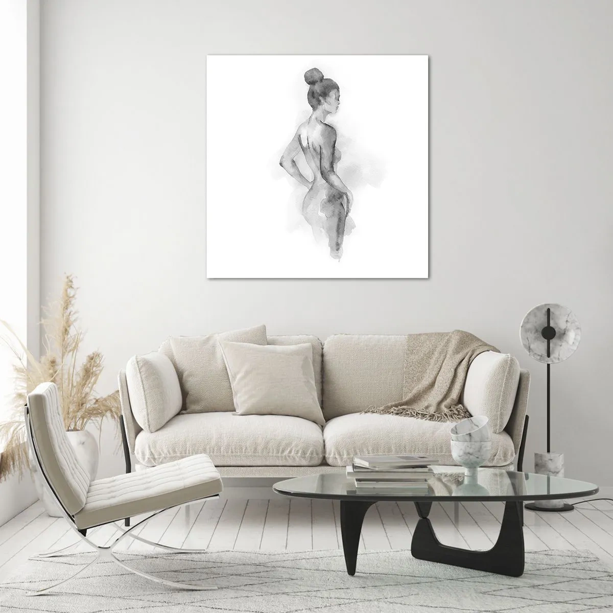 Billede på glas - Smukt som et maleri - 70x70 cm