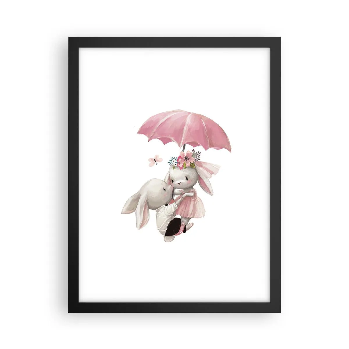 Plakat i sort ramme - Det er kærlighed - 30x40 cm