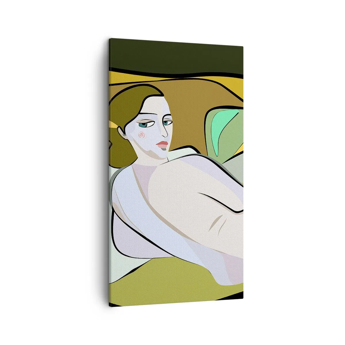 Lærredstryk - Billede på lærred - Intimt portræt - 45x80 cm