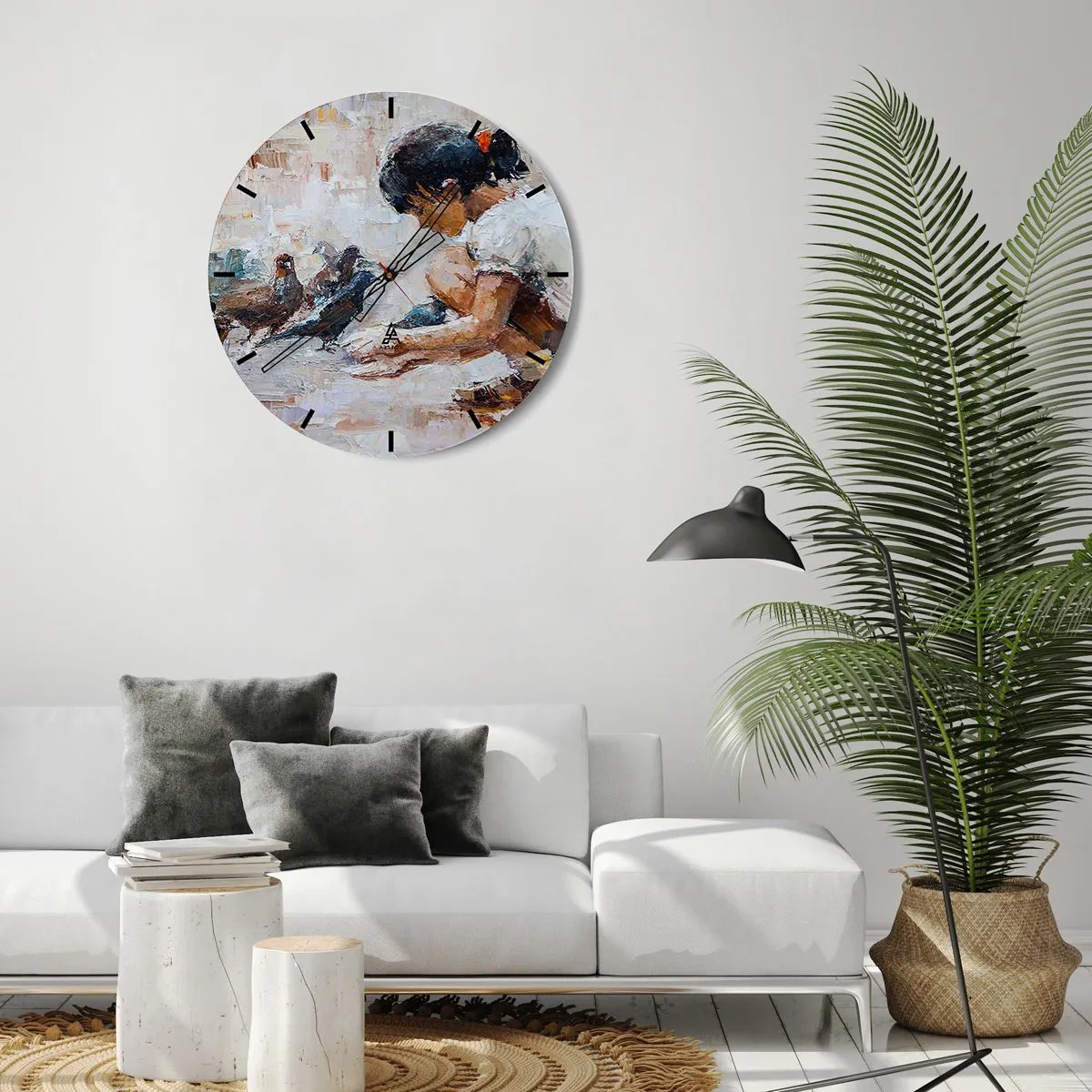 Vægur, Uret - De små og de sødeste - 40x40 cm