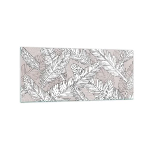 Billede på glas - Fjerlig uro - 120x50 cm