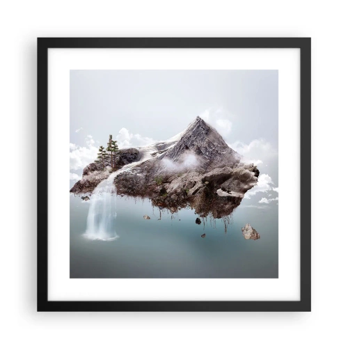 Plakat i sort ramme - Set gennem en surrealists øjne - 40x40 cm