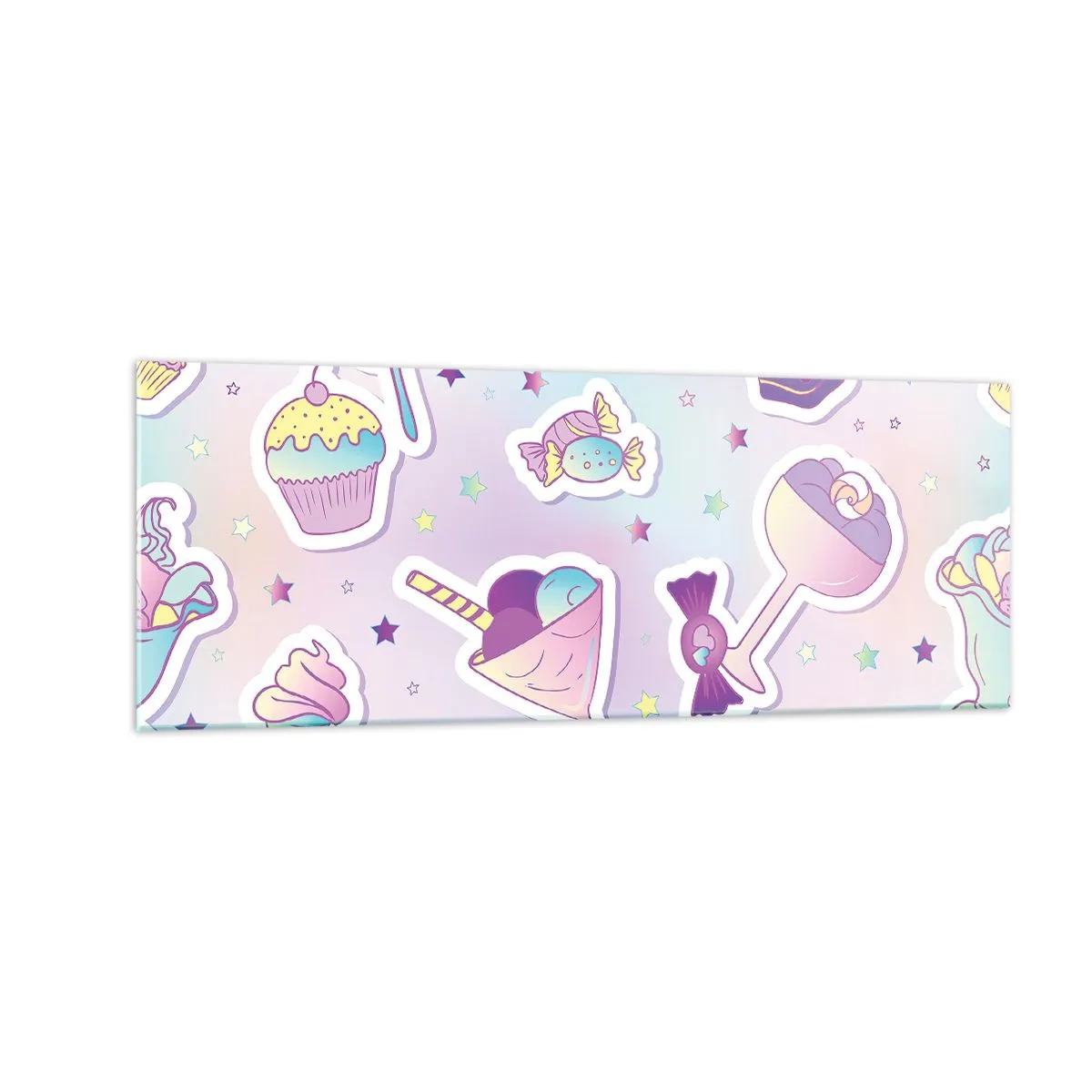 Billede på glas - At have en fødselsdag hver dag - 140x50 cm