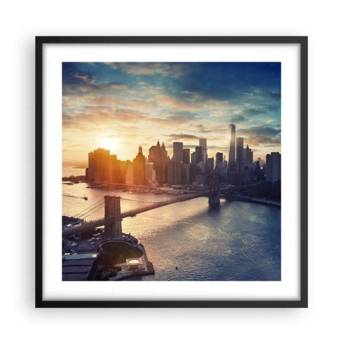 Plakat i sort ramme - Et monument til vestlig kultur - 50x50 cm