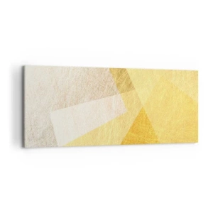 Lærredstryk - Billede på lærred - Geometriens vejr - 100x40 cm
