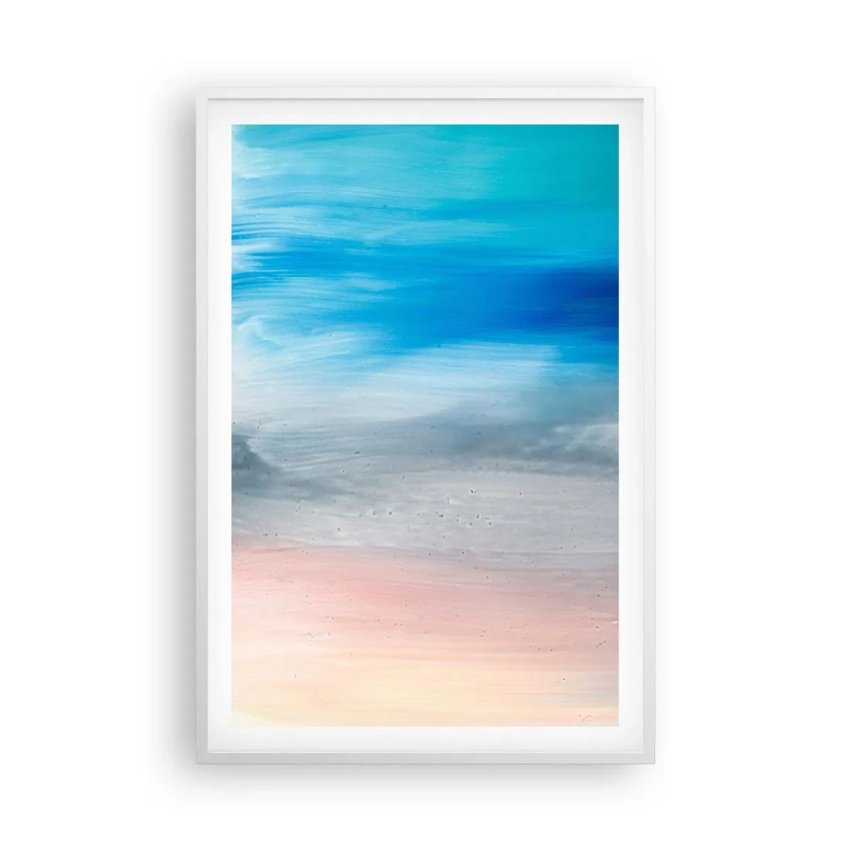 Plakat i hvid ramme - Elementer: luft - 61x91 cm