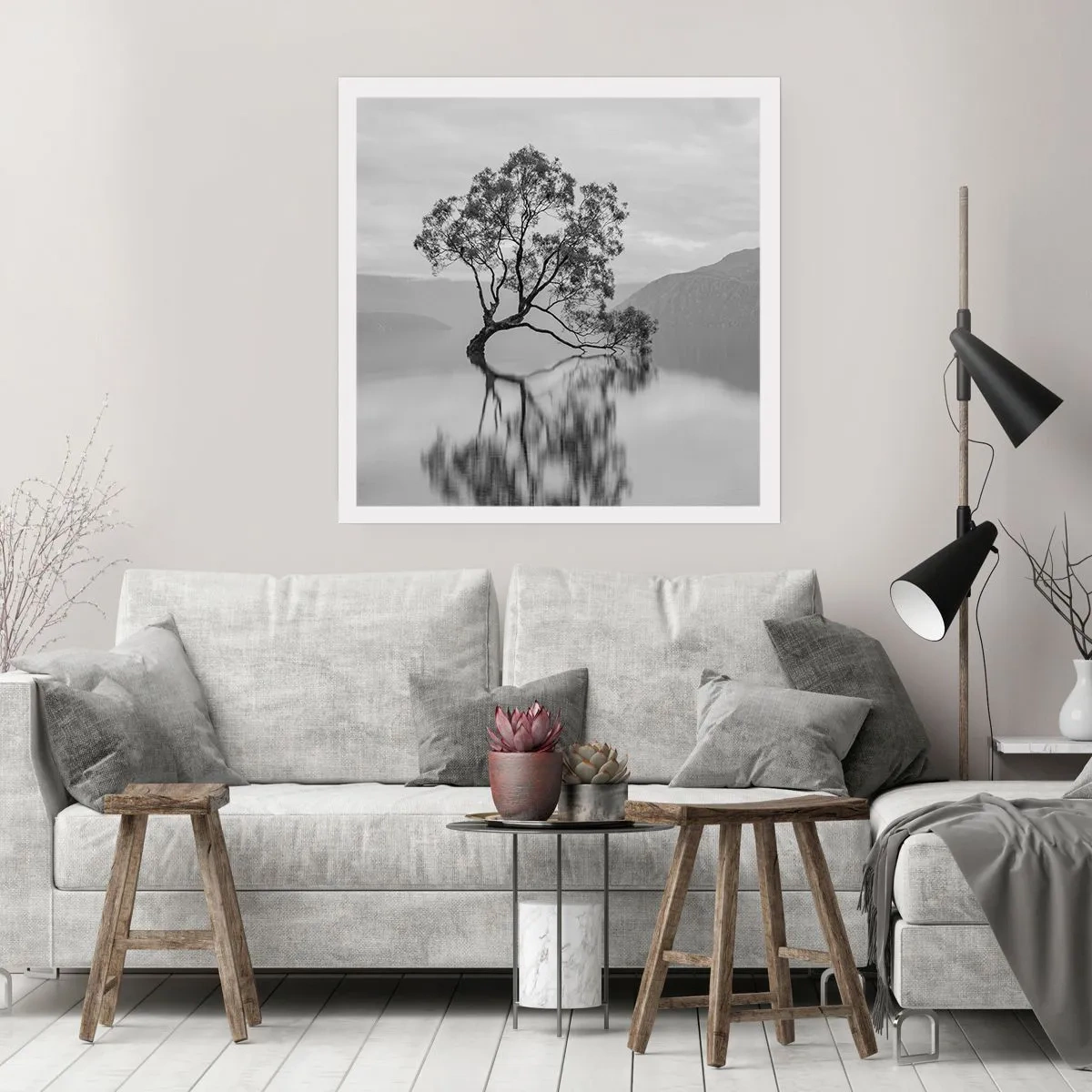 Plakat - Der findes et land - 50x50 cm