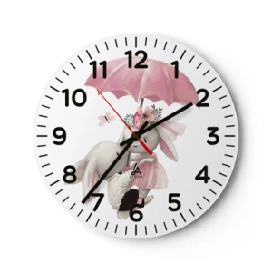 Vægur, Uret - Det er kærlighed - 30x30 cm