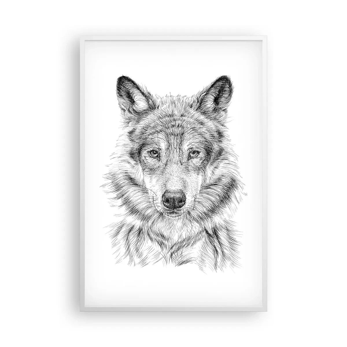 Plakat i hvid ramme - En født leder - 61x91 cm