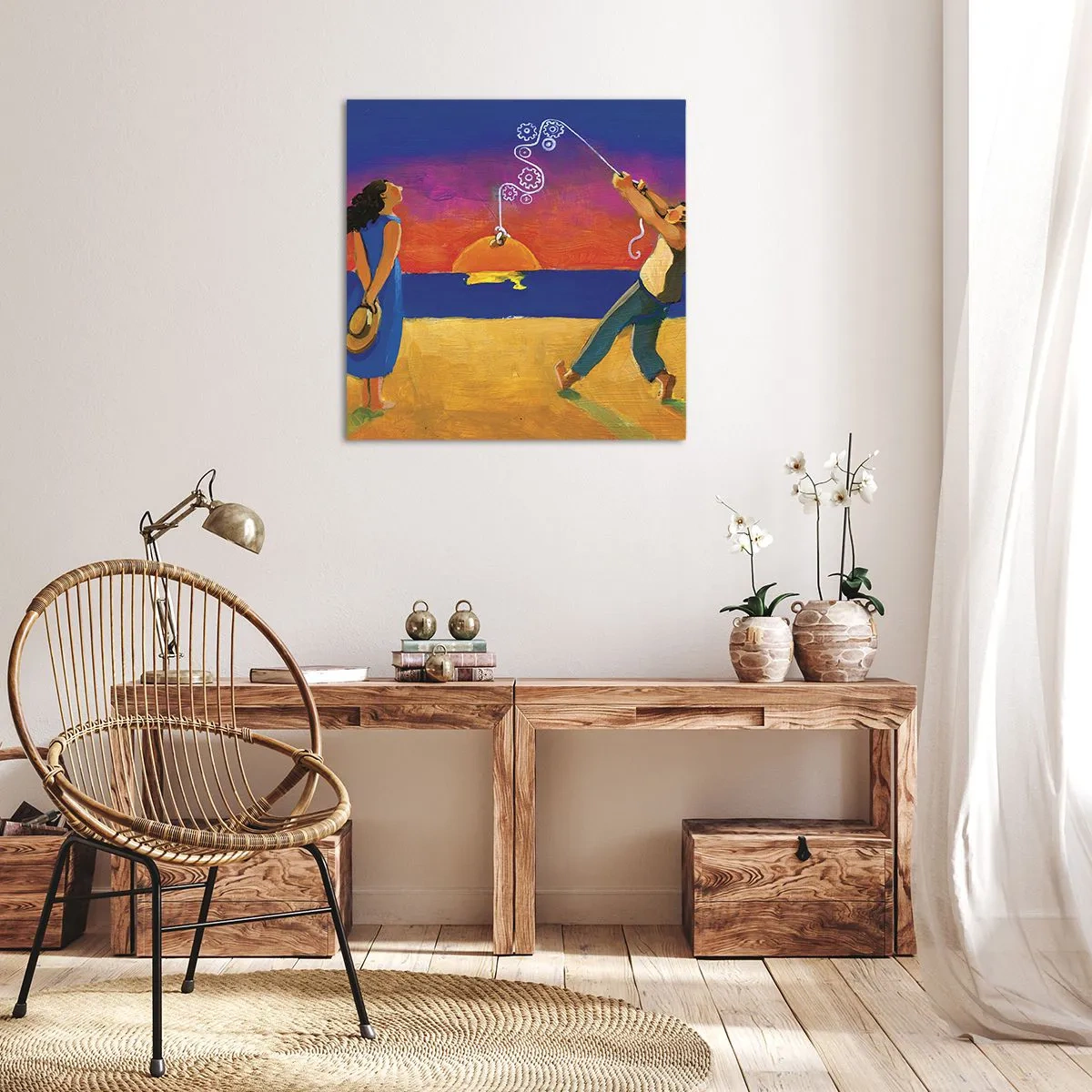 Lærredstryk - Billede på lærred - Mere end en stjerne fra himlen - 30x30 cm