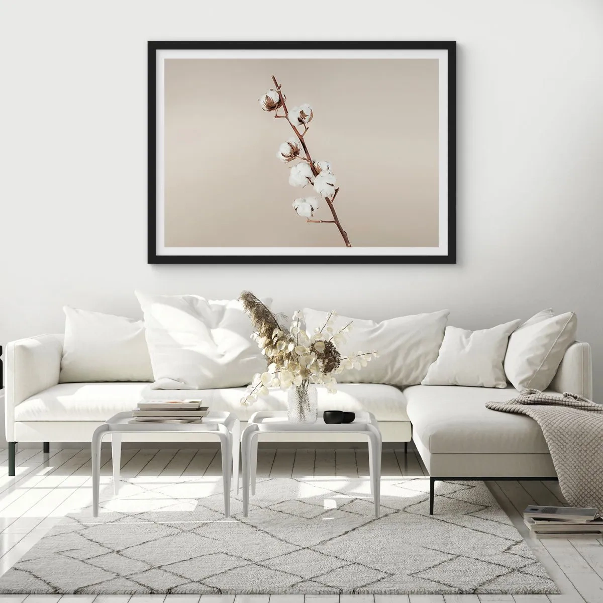 Plakat i sort ramme - Ved kilden til blødhed - 50x40 cm