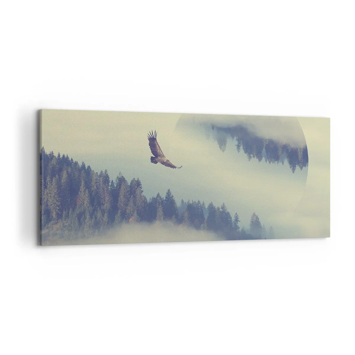 Lærredstryk - Billede på lærred - Jeg så en ørnes skygge - 120x50 cm