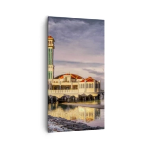 Lærredstryk - Billede på lærred - Naturens tempel - 55x100 cm