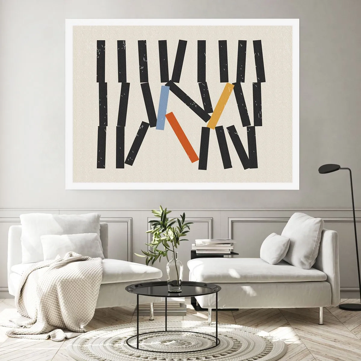Plakat - Dominoer - komposition - 91x61 cm