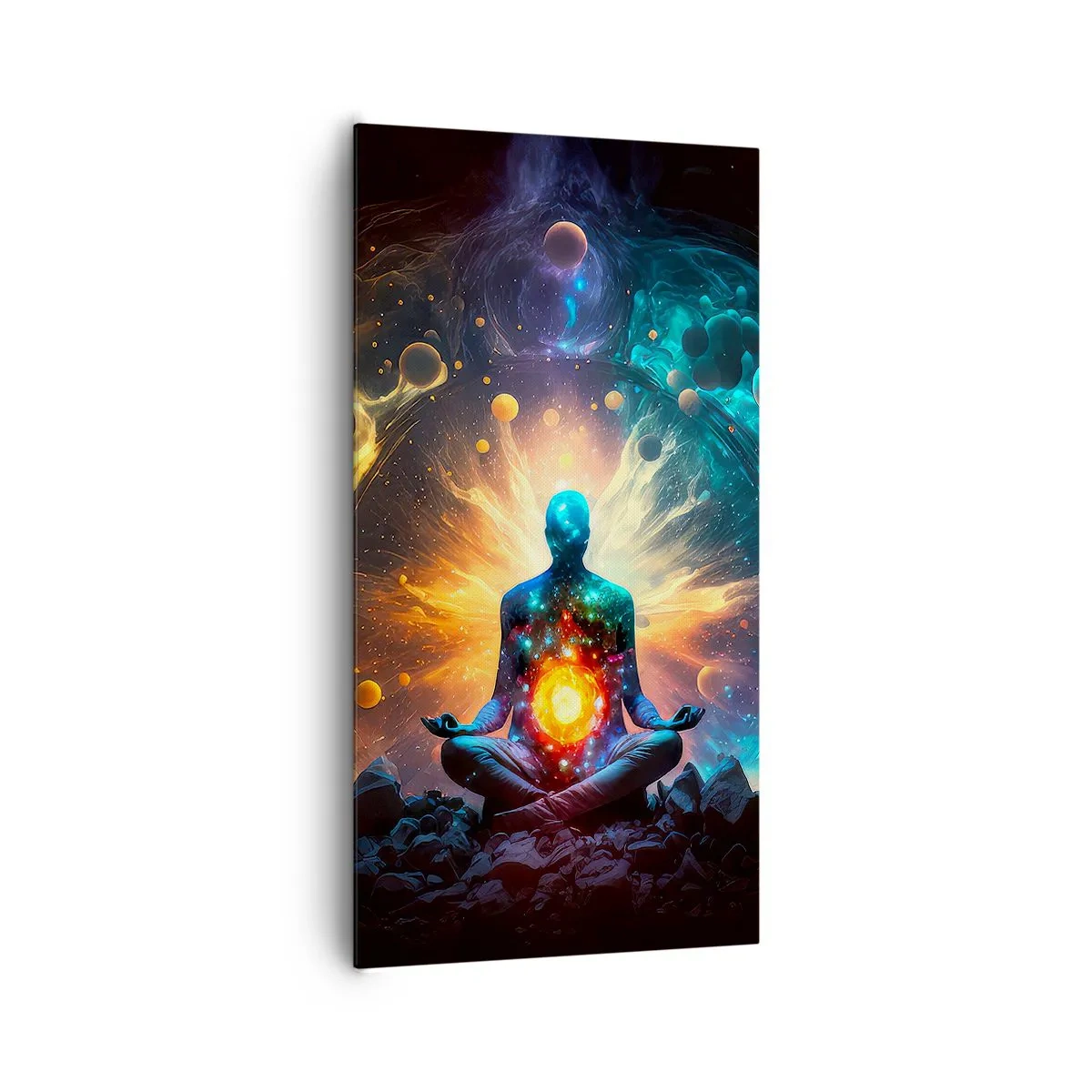 Lærredstryk - Billede på lærred - Kosmisk ro - 65x120 cm