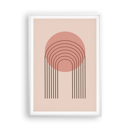 Plakat i hvid ramme - Uimodståelig tiltrækningskraft - 70x100 cm