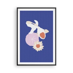 Plakat i sort ramme - Sammensætning af blomster og knopper - 61x91 cm