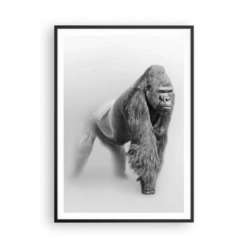Plakat i sort ramme - Selvsikker på sin styrke - 70x100 cm