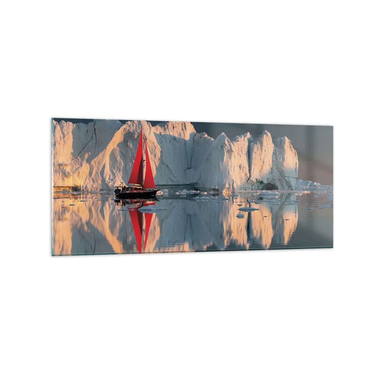 Billede på glas - På kanten af verden - 120x50 cm
