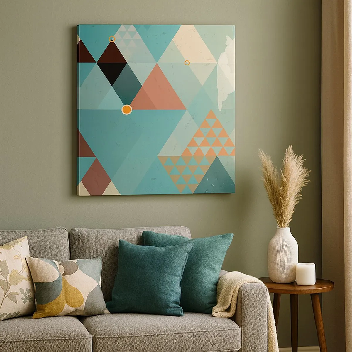 Lærredstryk - Billede på lærred - Enhed af mangfoldighed, mangfoldighed af enhed - 30x30 cm